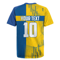 Personalized Sweden Soccer Rugby Jersey Swedish Flag - Moose Football Mascot