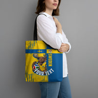 Personalized Sweden Soccer Tote Bag Swedish Flag - Moose Football Mascot
