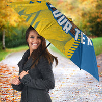Personalized Sweden Soccer Umbrella Swedish Flag - Moose Football Mascot
