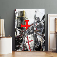 Knights Templar Crusader Canvas Wall Art Medieval Armor Red Cross Shield