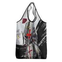 Knights Templar Crusader Grocery Bag Medieval Armor Red Cross Shield