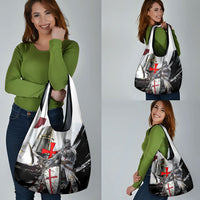 Knights Templar Crusader Grocery Bag Medieval Armor Red Cross Shield