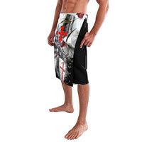 Knights Templar Crusader Lavalava Medieval Armor Red Cross Shield
