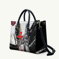 Knights Templar Crusader Leather Bag Medieval Armor Red Cross Shield