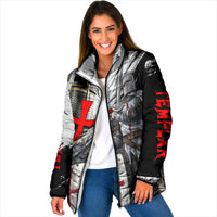Knights Templar Crusader Padded Jacket Medieval Armor Red Cross Shield