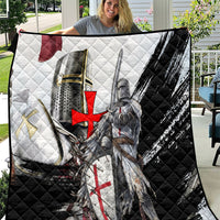 Knights Templar Crusader Quilt Medieval Armor Red Cross Shield