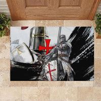 Knights Templar Crusader Rubber Doormat Medieval Armor Red Cross Shield
