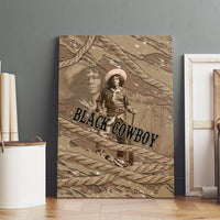 Black Cowboy Nat Love Canvas Wall Art Vintage Western Portrait Lasso