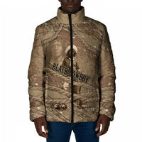 Black Cowboy Nat Love Padded Jacket Vintage Western Portrait Lasso