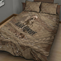 Black Cowboy Nat Love Quilt Bed Set Vintage Western Portrait Lasso