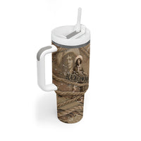 Black Cowboy Nat Love Tumbler With Handle Vintage Western Portrait Lasso