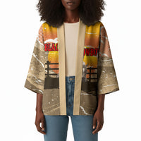 Black Cowboy Bill Pickett Kimono Retro Sunset Western Design