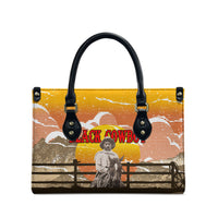 Black Cowboy Bill Pickett Leather Bag Retro Sunset Western Design