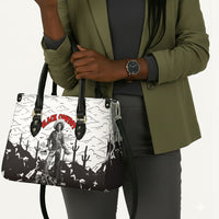 Black Cowboy Nat Love Leather Bag Comic Style Desert Line Art Red Typography