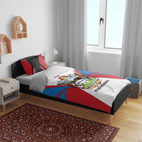 Antigua and Barbuda Flag Bedding Set with National Coat of Arms - Wonder Print Shop