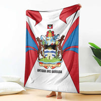 Antigua and Barbuda Flag Blanket with National Coat of Arms - Wonder Print Shop