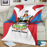 Antigua and Barbuda Flag Blanket with National Coat of Arms - Wonder Print Shop