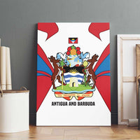 Antigua and Barbuda Flag Canvas Wall Art with National Coat of Arms - Wonder Print Shop