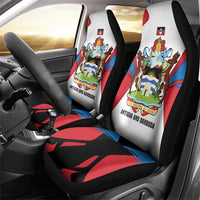 Antigua and Barbuda Flag Car Seat Cover with National Coat of Arms - Wonder Print Shop
