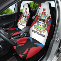 Antigua and Barbuda Flag Car Seat Cover with National Coat of Arms - Wonder Print Shop
