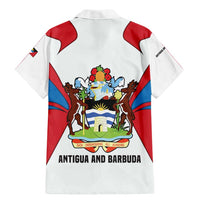 Antigua and Barbuda Flag Family Matching Mermaid Dress and Hawaiian Shirt with National Coat of Arms - Wonder Print Shop