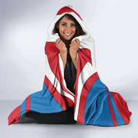 Antigua and Barbuda Flag Hooded Blanket with National Coat of Arms - Wonder Print Shop