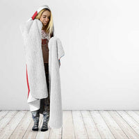 Antigua and Barbuda Flag Hooded Blanket with National Coat of Arms - Wonder Print Shop