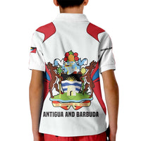 Antigua and Barbuda Flag Kid Polo Shirt with National Coat of Arms - Wonder Print Shop