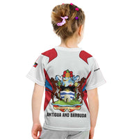 Antigua and Barbuda Flag Kid T Shirt with National Coat of Arms - Wonder Print Shop