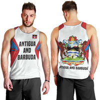 Antigua and Barbuda Flag Men Tank Top with National Coat of Arms - Wonder Print Shop