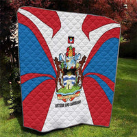 Antigua and Barbuda Flag Quilt with National Coat of Arms - Wonder Print Shop