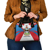 Antigua and Barbuda Flag Shoulder Handbag with National Coat of Arms - Wonder Print Shop