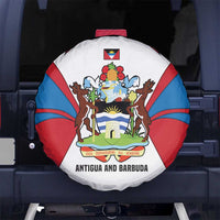 Antigua and Barbuda Flag Spare Tire Cover with National Coat of Arms - Wonder Print Shop