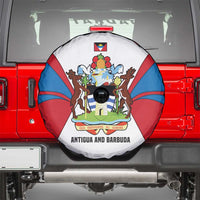 Antigua and Barbuda Flag Spare Tire Cover with National Coat of Arms - Wonder Print Shop
