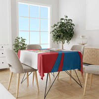 Antigua and Barbuda Flag Tablecloth with National Coat of Arms - Wonder Print Shop