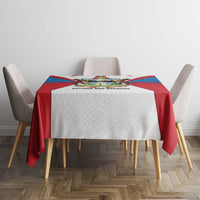 Antigua and Barbuda Flag Tablecloth with National Coat of Arms - Wonder Print Shop