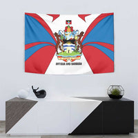 Antigua and Barbuda Flag Tapestry with National Coat of Arms - Wonder Print Shop