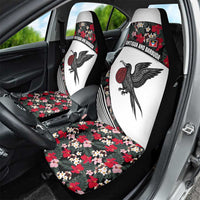 Antigua and Barbuda Hummingbird Car Seat Cover with Tribal Bird and Tropical Floral Design with Island Flag - Wonder Print Shop