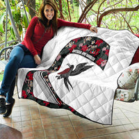 Antigua and Barbuda Hummingbird Quilt with Tribal Bird and Tropical Floral Design with Island Flag - Wonder Print Shop