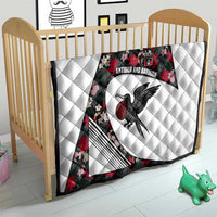 Antigua and Barbuda Hummingbird Quilt with Tribal Bird and Tropical Floral Design with Island Flag - Wonder Print Shop