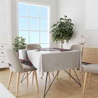 Antigua and Barbuda Hummingbird Tablecloth with Tribal Bird and Tropical Floral Design with Island Flag - Wonder Print Shop