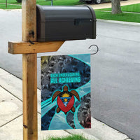 Antigua and Barbuda Sea Turtle Garden Flag with Tribal Mandala Design with Ocean Waves and National Flag - Wonder Print Shop