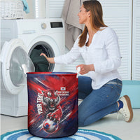 Personalized Taegeuk Warriors Korean Tiger Football Laundry Basket South Korean Tiger Soccer Ball Flag