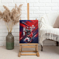 Personalized Taegeuk Warriors Korean Tiger Football Canvas Wall Art South Korean Tiger Soccer Ball Flag