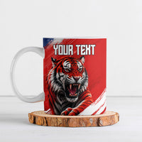 Personalized Taegeuk Warriors Korean Tiger Football Ceramic Mug South Korean Tiger Soccer Ball Flag