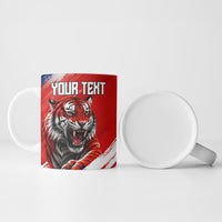 Personalized Taegeuk Warriors Korean Tiger Football Ceramic Mug South Korean Tiger Soccer Ball Flag
