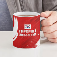 Personalized Taegeuk Warriors Korean Tiger Football Ceramic Mug South Korean Tiger Soccer Ball Flag