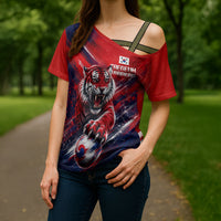 Personalized Taegeuk Warriors Korean Tiger Football Cross Shoulder Shirt South Korean Tiger Soccer Ball Flag