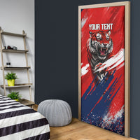 Personalized Taegeuk Warriors Korean Tiger Football Door Cover South Korean Tiger Soccer Ball Flag