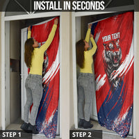 Personalized Taegeuk Warriors Korean Tiger Football Door Cover South Korean Tiger Soccer Ball Flag